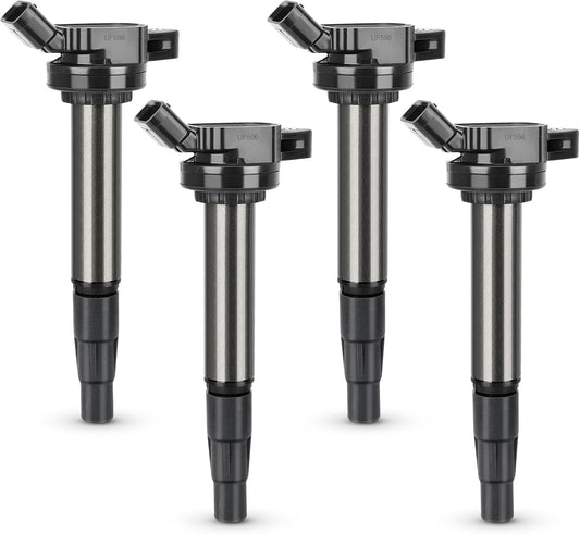 4PCS UF596 Ignition Coil Pack For TOYOTA 09-18 Corolla,09-14 Matrix,10-15 Prius,12-17 Prius V,18-19 C-HR/11-17 Lexus CT200h/08-14 Scion xD,2016 iM/09-10 Pontiac Vibe Replaces# UF619 C1714 GN10341