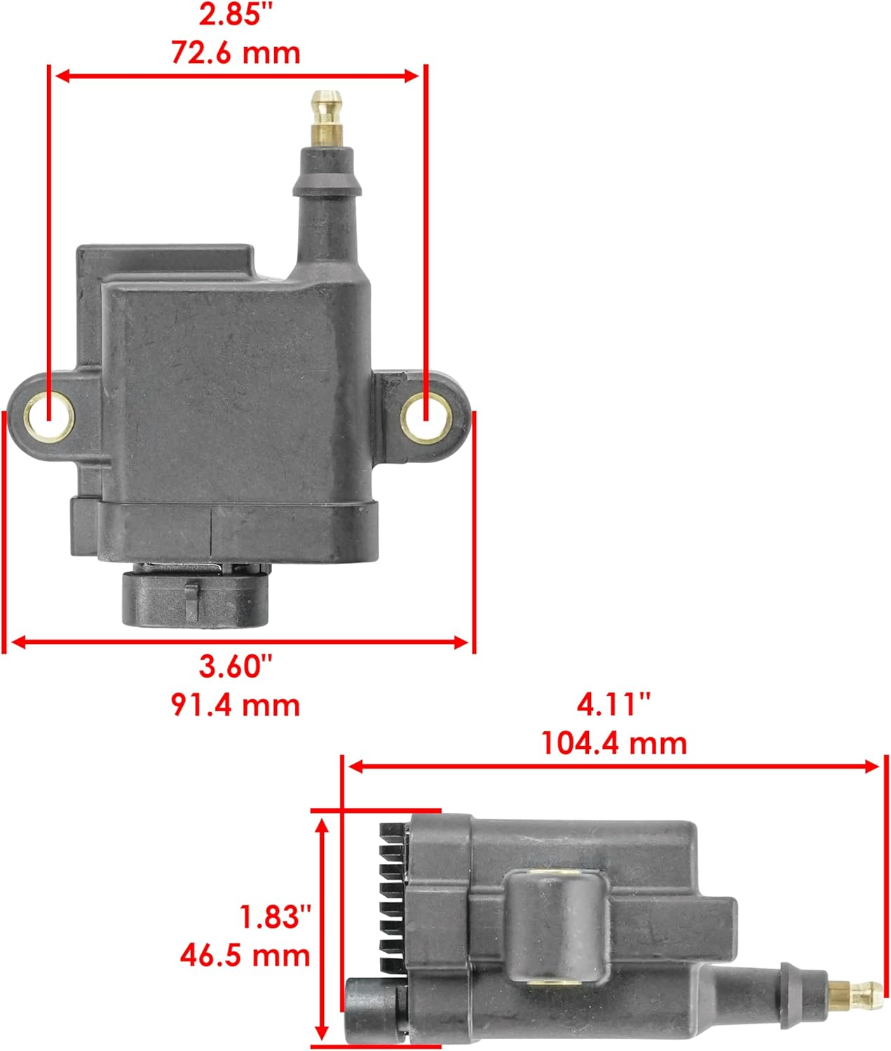 Caltric 4-Pack Ignition Coils Compatible with Mercury Outboard 40 50 60 Hp Efi 4Cyl 4-Stroke