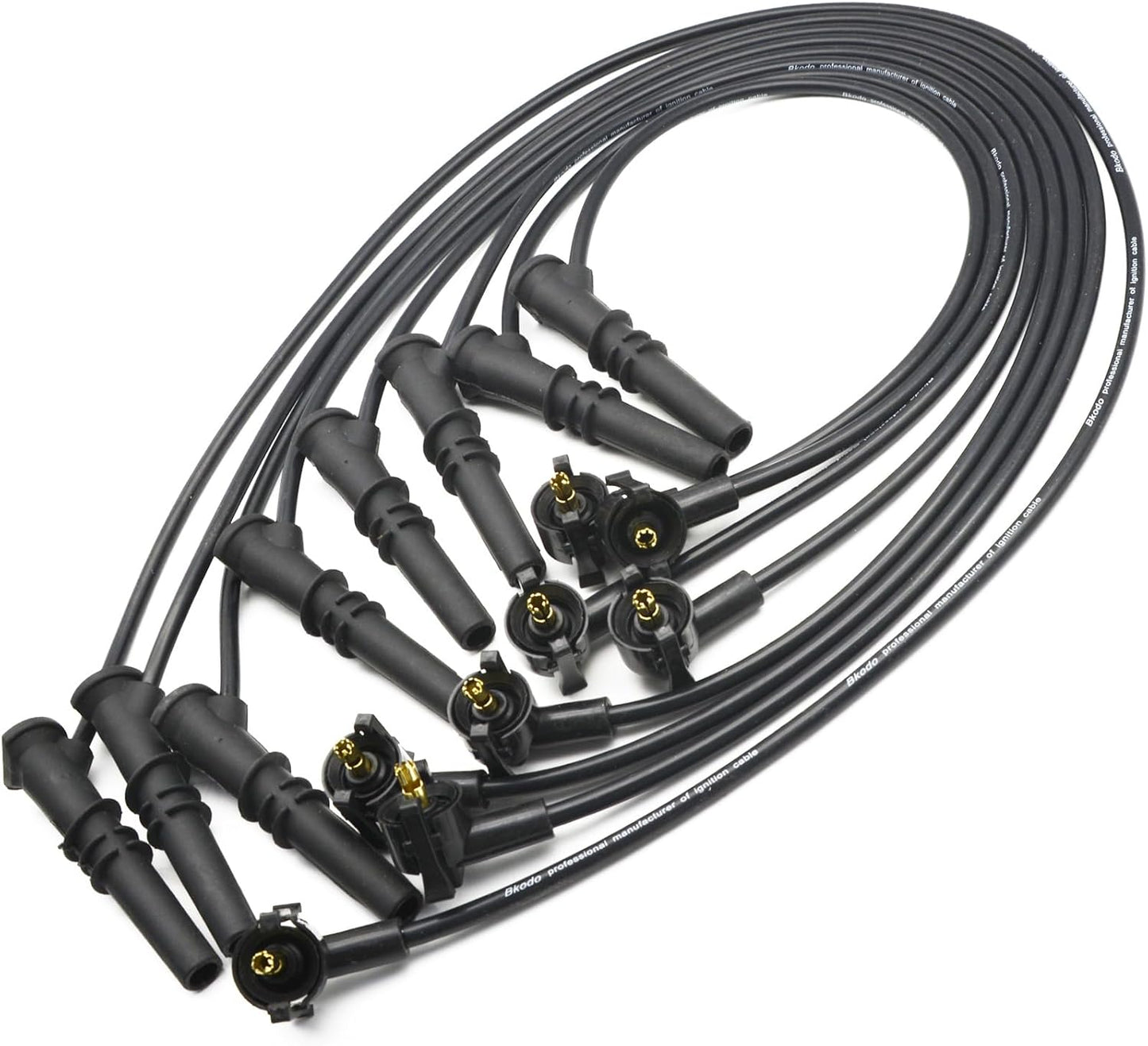 WR5934 8PCS Spark Plug Wire Set for Lincoln Town Car for Mercury Grand Marquis for Ford F-150 F250 Crown Victoria E-150 Econoline Expedition 1996-1999 V8 4.6L Replaces F8PZ12259LA