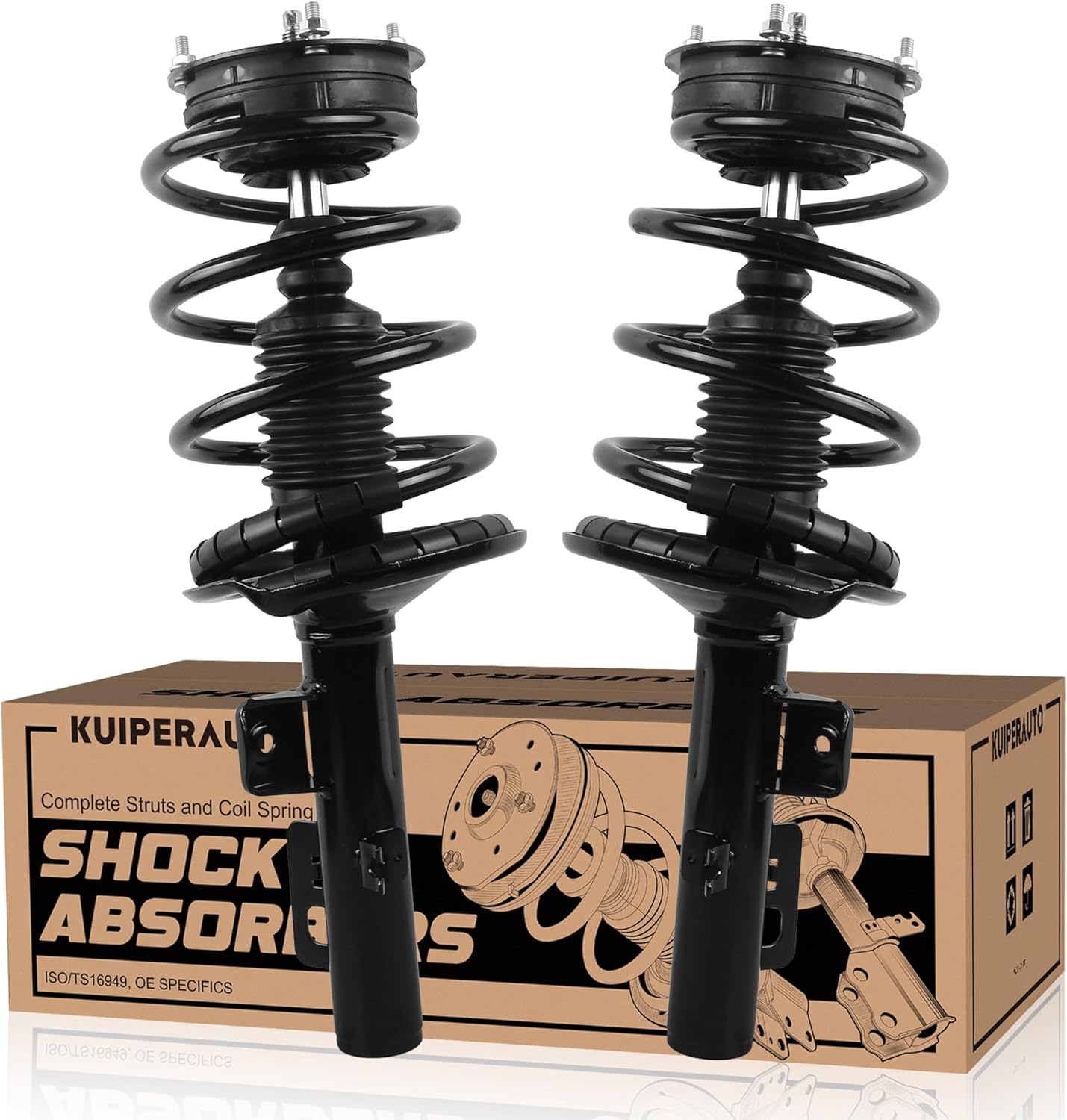 172614 172615 Complete Front Struts Coil Spring Assembly Compatible for 2005-2007 Ford Five Hundred/Mercury Montego FWD Front Pair Set Replacement Shock Absorbers