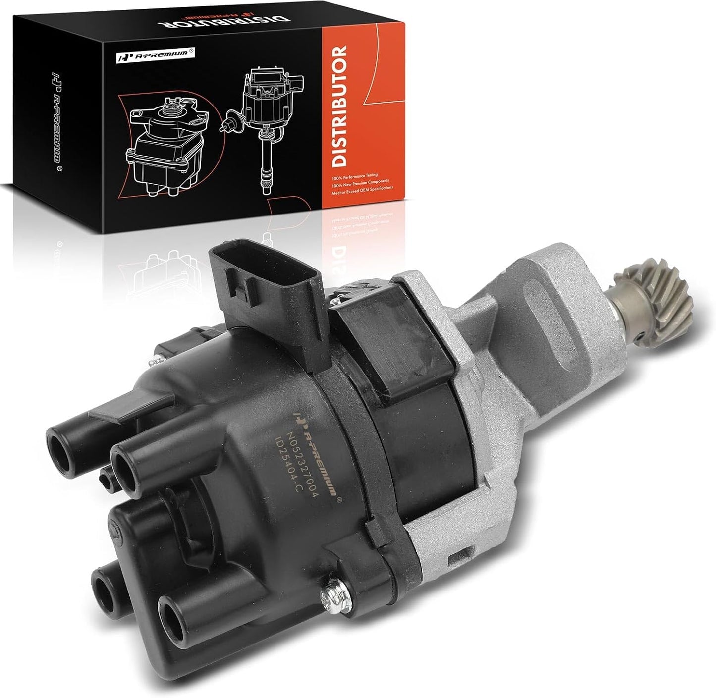A-Premium Ignition Distributor with Rotor Compatible with Chevrolet Tracker 1998-1998 & Geo Tracker 1996-1997 & Suzuki Sidekick 1996-1998, X-90 1996-1998 & Pontiac Sunrunner 1996-1997, 1.6L