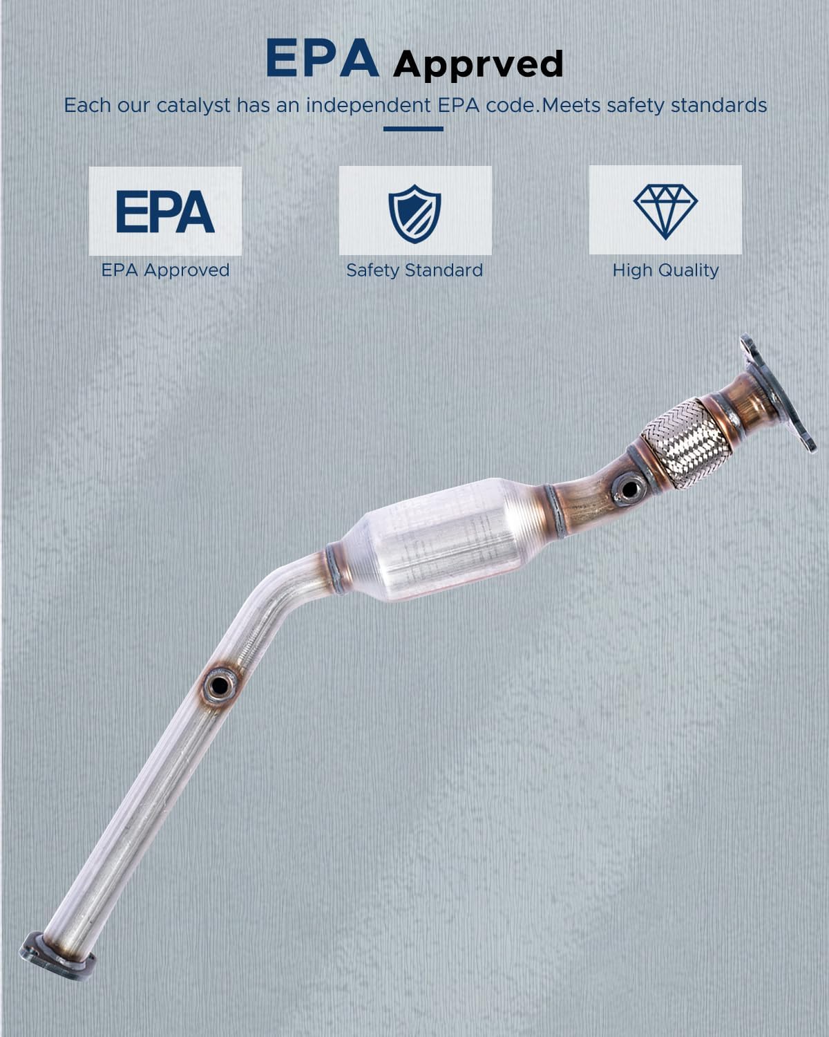 Catalytic Converter Stainless Steel Direct-Fit For 2005-2007 Chevy Cobalt/2006-2007 HHR/2007 Pontiac G5/2006 Pontiac Pursuit/2005-2007 Saturn Ion 2.2L (EPA Approved)