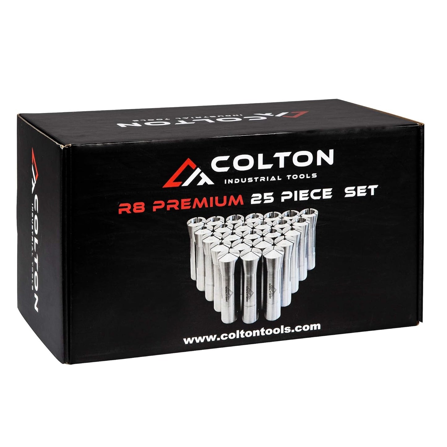 25 Piece Ultra Precision R8 Round Collet Set 0.0005" TIR