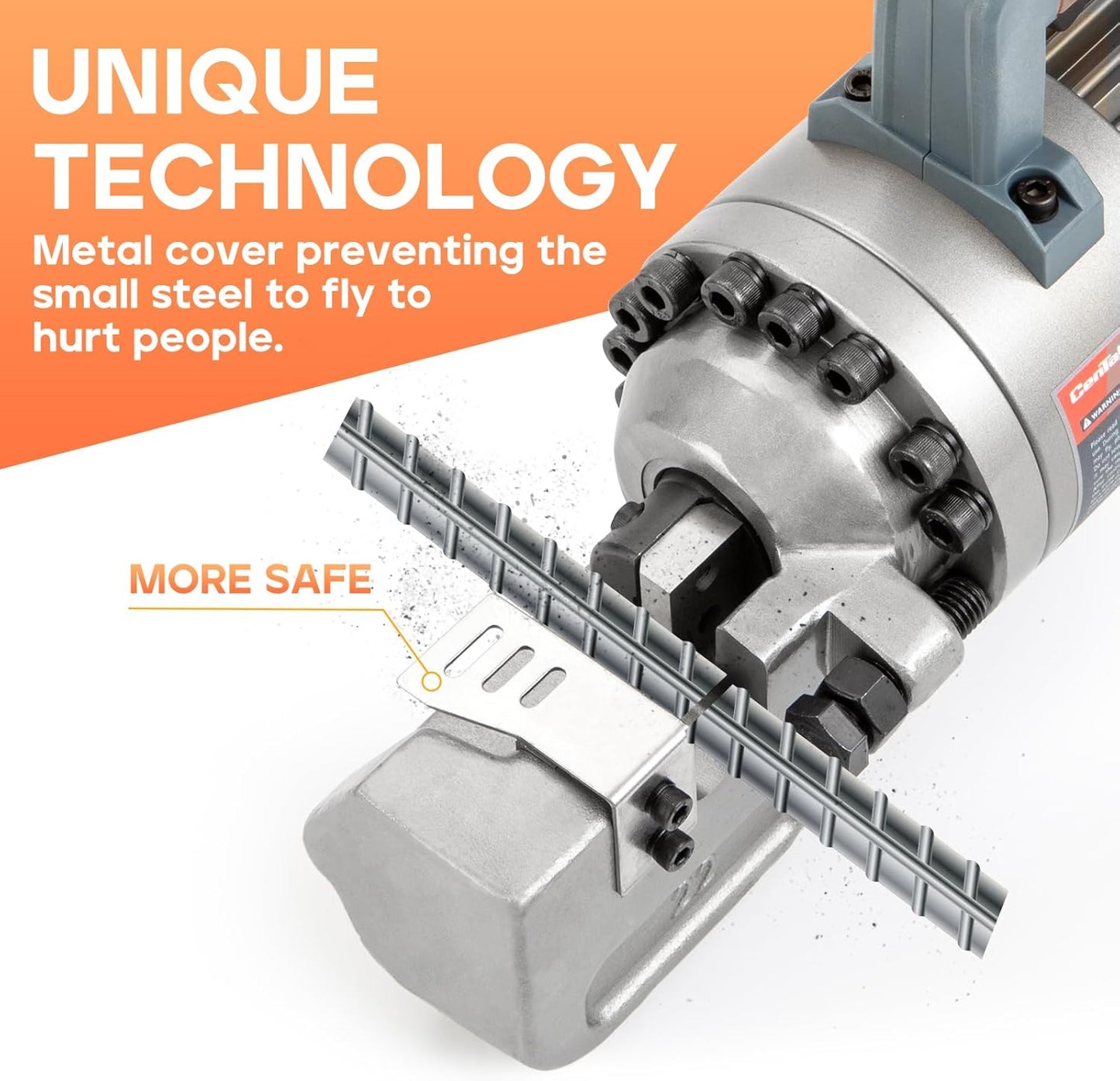 7/8" Electric Hydraulic Rebar Cutter 2-2.5s Cutting Speed Portable Rebar Cutter Cutting Rebar 4-22mm #7 1150w 120v/60hz (RC22)