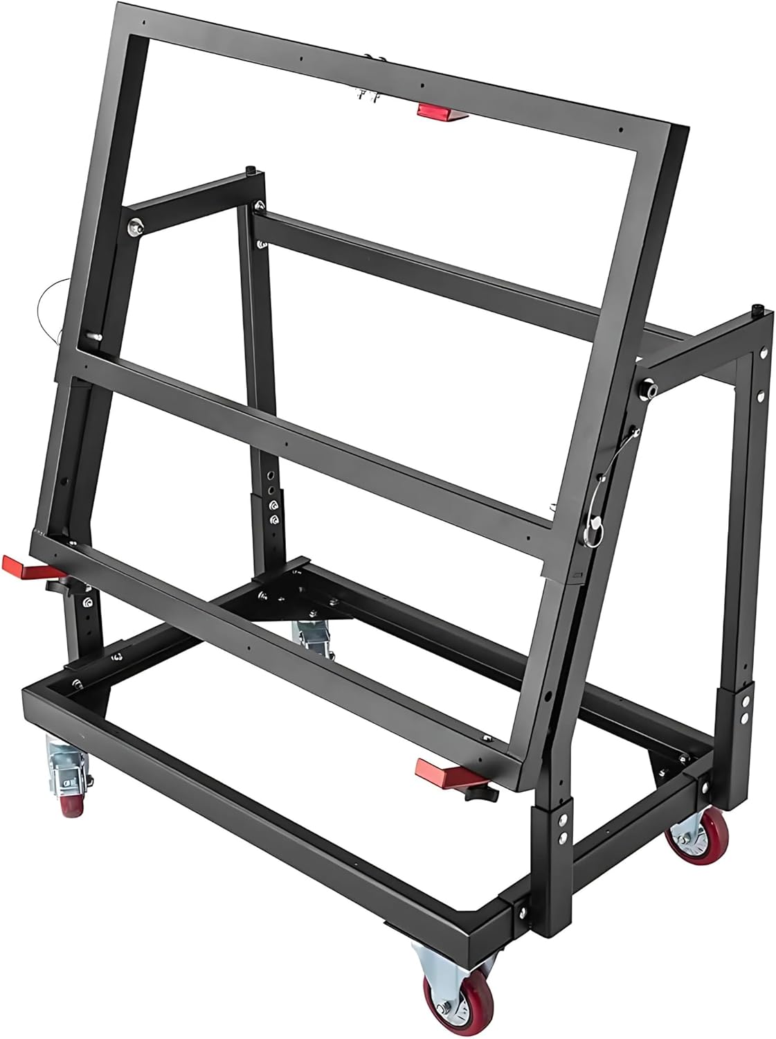 Rockler Material Mate Panel Cart and Shop Stand – Mobile Base Stand Contains Smooth Rolling 4” Casters – Mobile Workbench for Tools - Rigid Steel Frame Construction – Woodworking Tools and Accessories