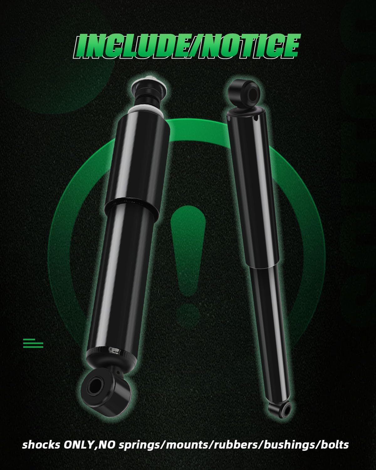 SCITOO Front and Rear Shock Absorbers Struts Compatible with 2000-2004 for Nissan for Frontier, 2000-2004 for Nissan for Xterra, Replace 344469 37245 344015 911172 Automotive Shocks 4PCS