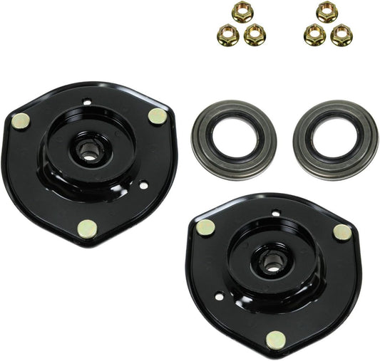 TRQ Front Upper Shock Strut Mount Kit Plate Bearing Pair Set of 2 for Camry ES300