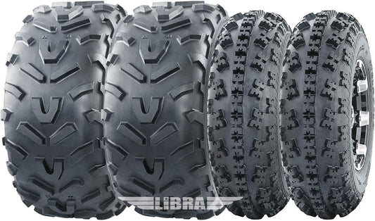WANDA Set 4 ATV tires 23x7-10 & 22x11-10 96-09 Polaris Trail Blazer 250 330 400