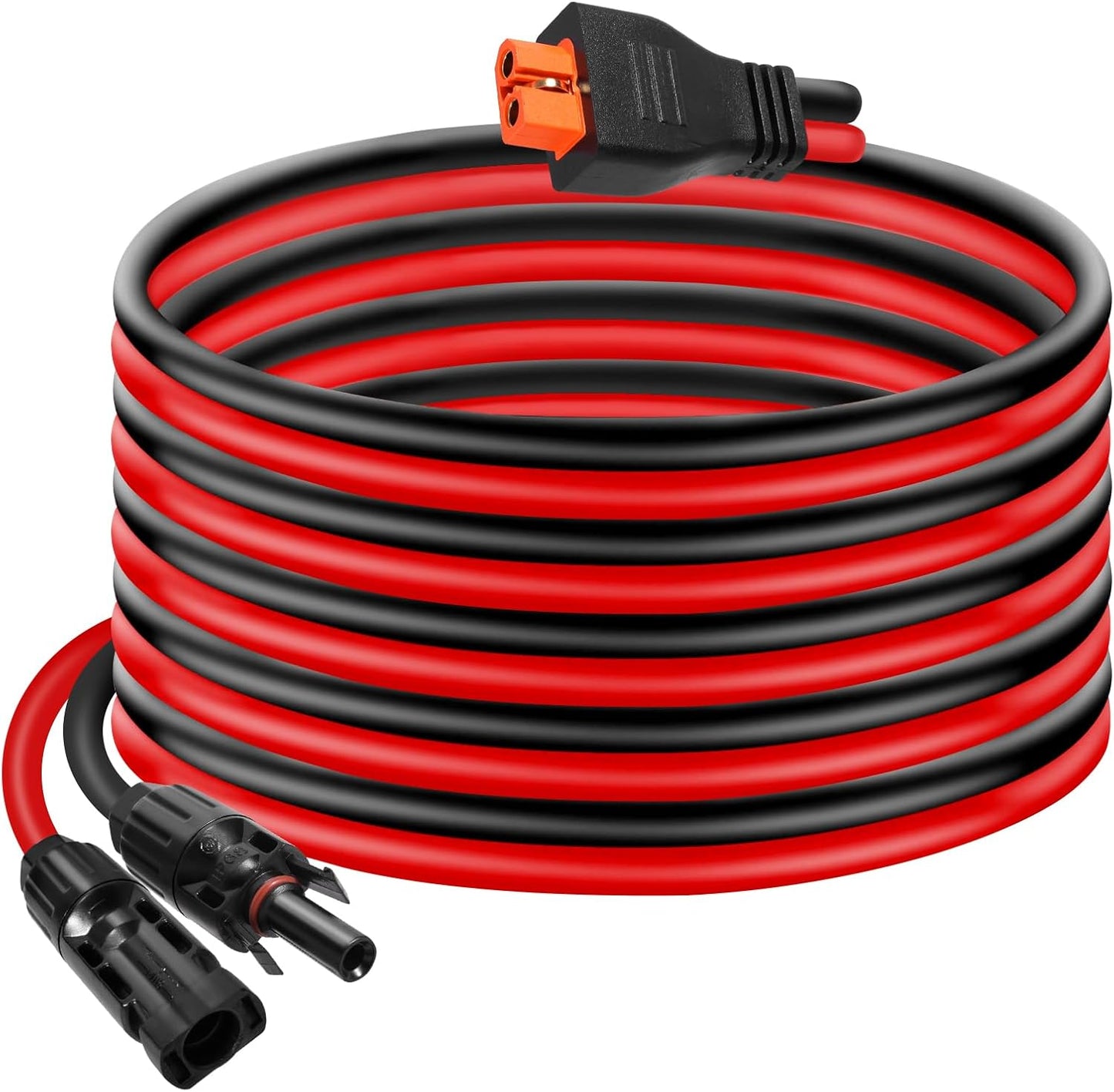 10AWG Tinned Copper Wire XT60i to Solar Panel Connector Extension Cable 35FT – Heavy-Duty Solar to XT60i Cable for RC Batteries, Drones, Solar Power Systems, and Renewable Energy Applications