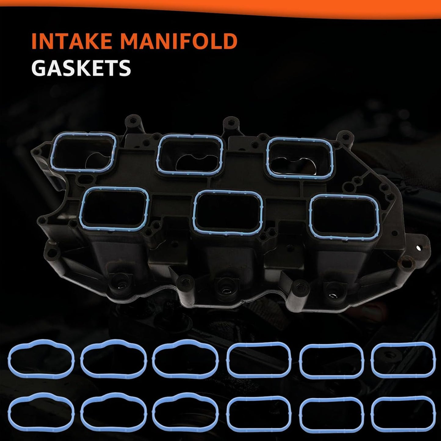 3.6L Valve Cover Intake Manifold Gasket Set Replacement for Jeep Dodge Chrysler 200 300 Wrangler Cherokee Challenger Charger Durango Journey Ram ProMaster 1500 2500 3.6 V6 2011-2022 5184596AE VS50805R