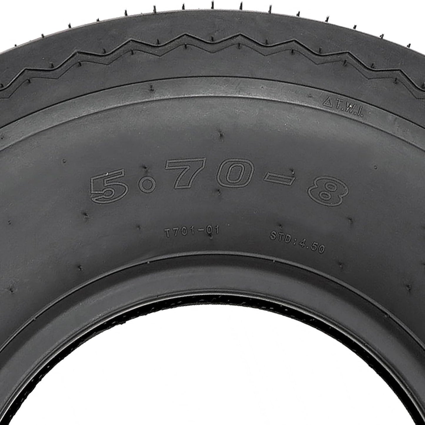 Set of 2 Hykolity Highway Boat Utility Trailer Tire 5.70-8 5.7-8, Load Range C, LRC 6PR