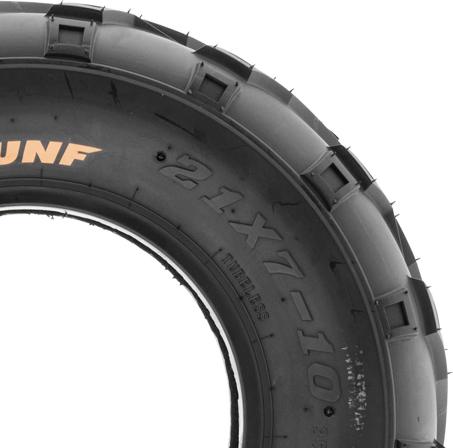 SunF 19x7-8 ATV UTV Off-Road Tires, 19x7x8 Mini Bike Tires 6Ply Tubeless A004, Set of 2