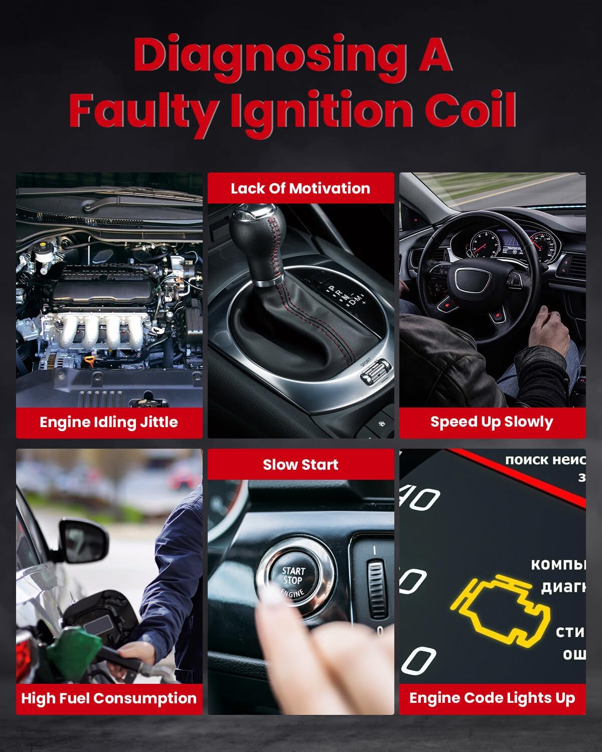 cciyu Pack of 4 Ignition Coils for Mazda 3 for Mazda 5 2008 2009 2010 2011 2012 2013 2014 2015 Fits for UF604 C1685 UF-604