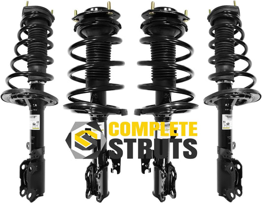 COMPLETESTRUTS - Front & Rear Complete Strut Assemblies with Coil Springs Replacement for 2007-2012 Lexus ES350 - Set of 4