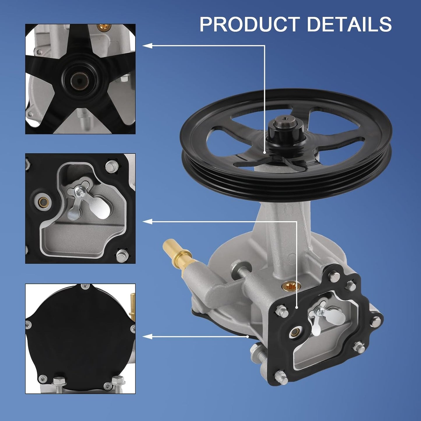 Vacuum Pump Compatible with Cadillac Escalade, Chevrolet Suburban/Silverado/Tahoe/Cheyenne, GMC Sierra/Yukon, Replace#12662552 12669488 12696313 12654013 12659655 12660004 904-861