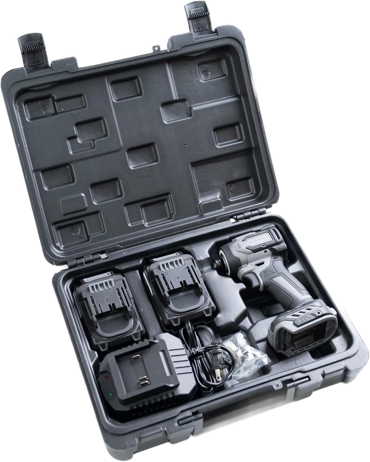 21V Brushless Cordless Driver, Compact and Light Weight, 230Nm Max Torque, 4000 IPM, 3200 RPM with LED Light, 2 Batteries 2000mAh, Charger, and Case Included