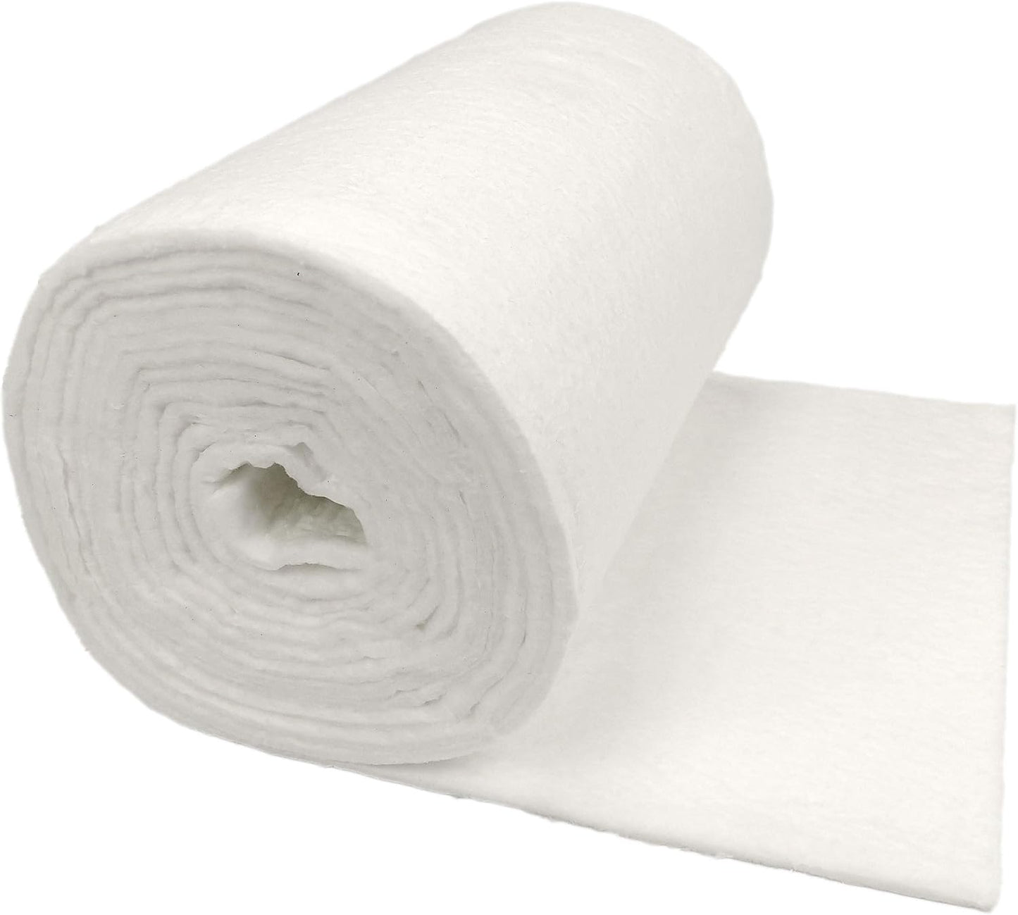 Ceramic Fiber Insulation, 1/4" Thick x 16" x 240", 2400F Fireproof Insulation Blanket, 3007E