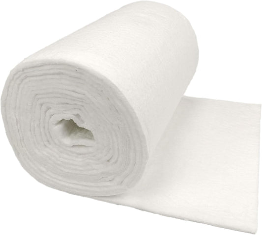 Ceramic Fiber Insulation, 1/4" Thick x 16" x 240", 2400F Fireproof Insulation Blanket, 3007E