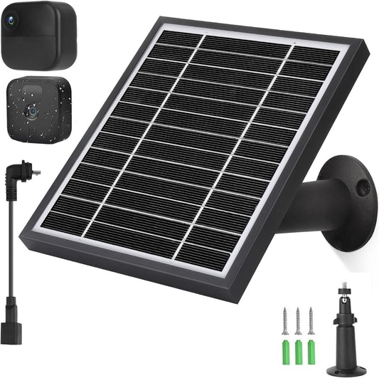 7W Solar Panel for Blink Outdoor 4 (4th Gen)/Blink Outdoor (3rd Gen) XT3 and Blink XT/XT2 Camera,11.8Ft Outdoor Power Cable and Adjustable Mount-3Pack