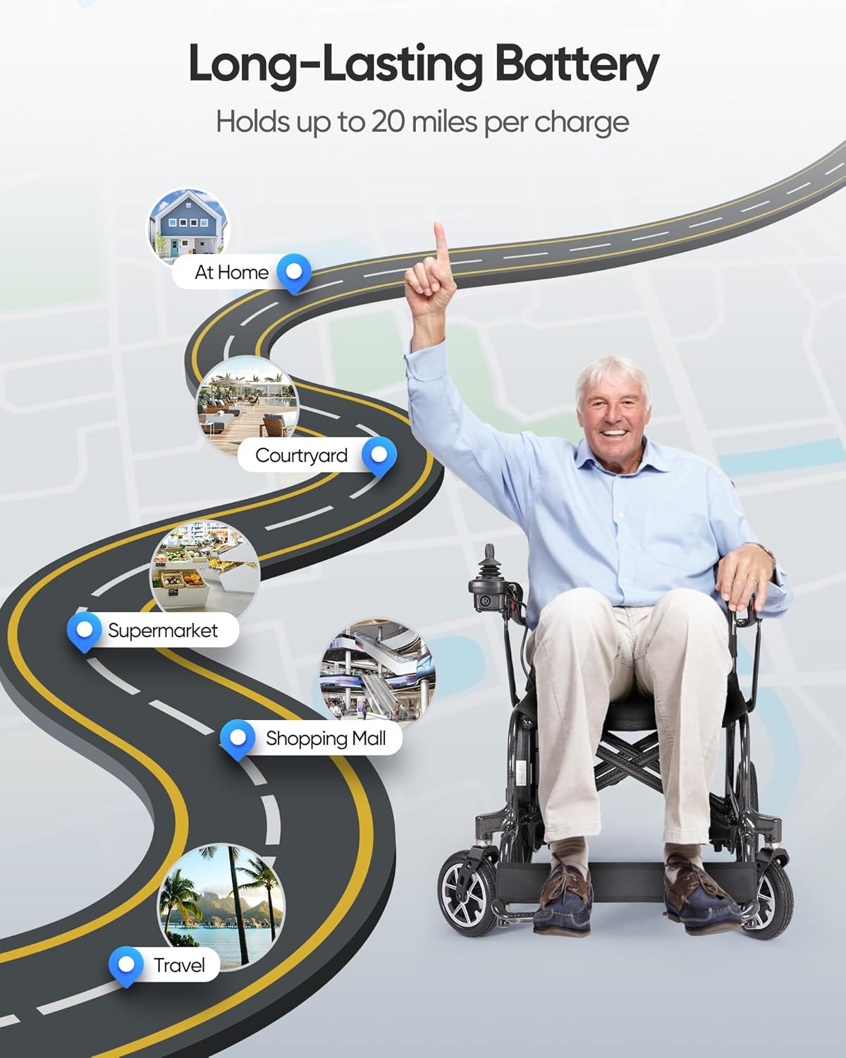 25.8lb Lightweight Carbon Fiber Electric Wheelchairs for Adults, Long Range All Terrain Portable Airline Approved