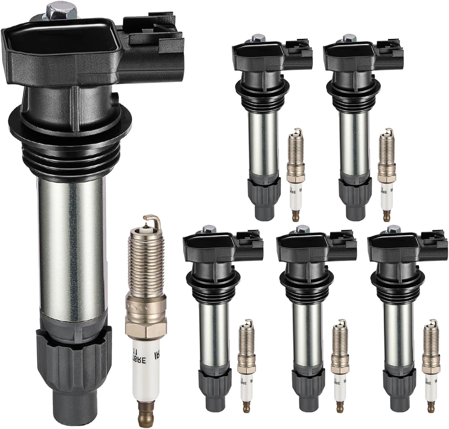 Set of 6 UF569 Ignition Coil Pack Compatible with Cadillac ATS CTS SRX STS XTS Compatible with Chevy Camaro Caprice Equinox Traverse Replaces C1555 GN10494, V6