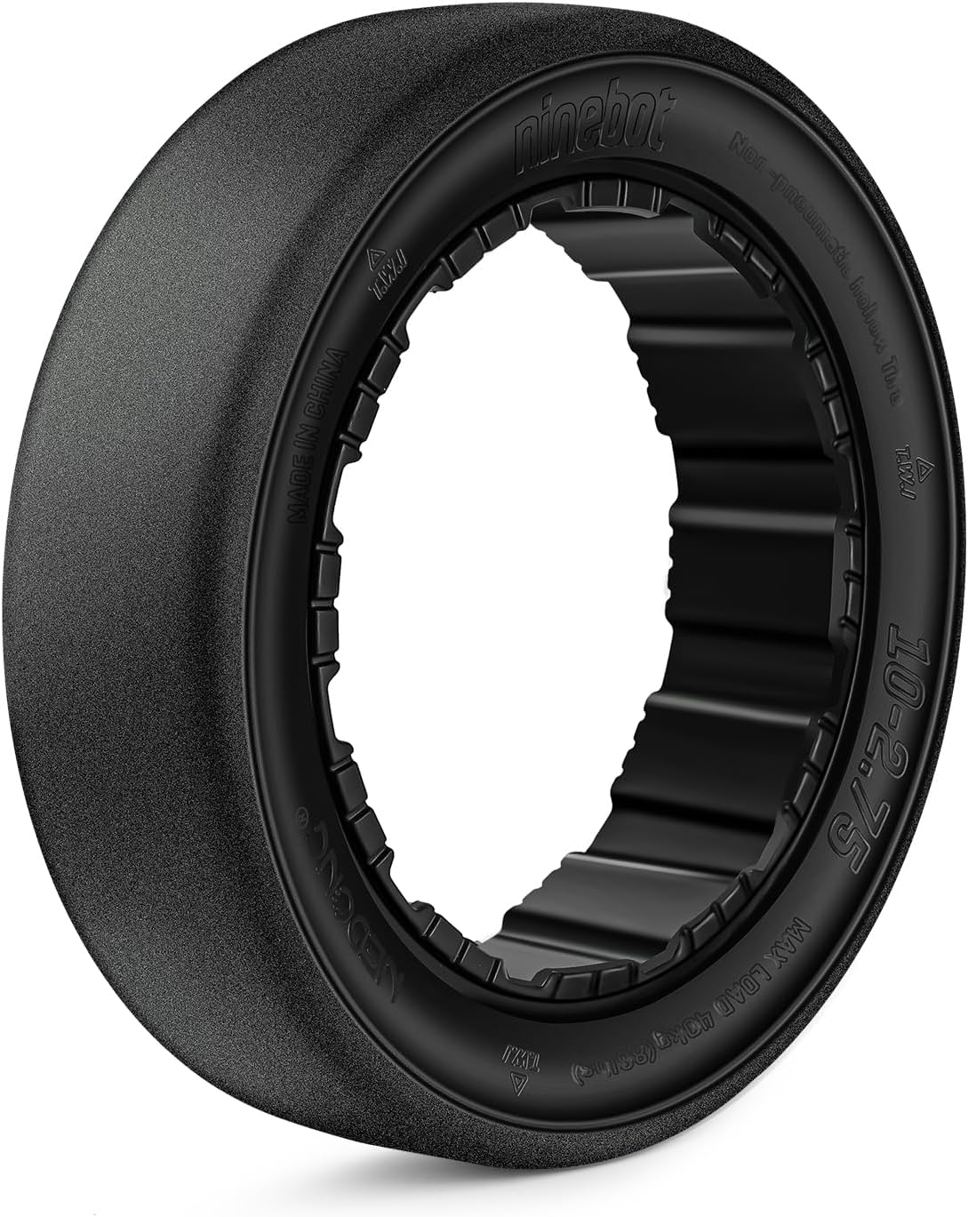 2PCS 10-2.75 Original Solid Tires for Segway Ninebot S Max, Quick Release Drift Tires for Ninebot Gokart Pro/Pro 2, Rear Tire for Ninebot Gokart (with Ninebot S Max) and Ninebot Gokart Lamborghini