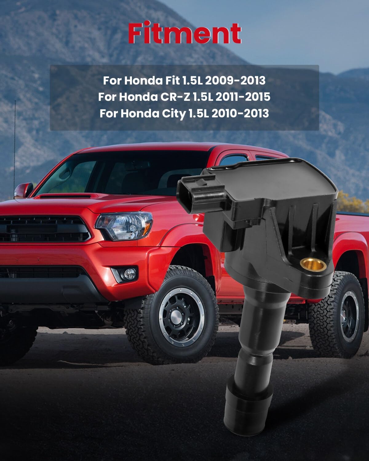 cciyu Pack of 4 Ignition Coils for Honda City/CR-Z/Fit 2009-2015 fits for UF626 C1664