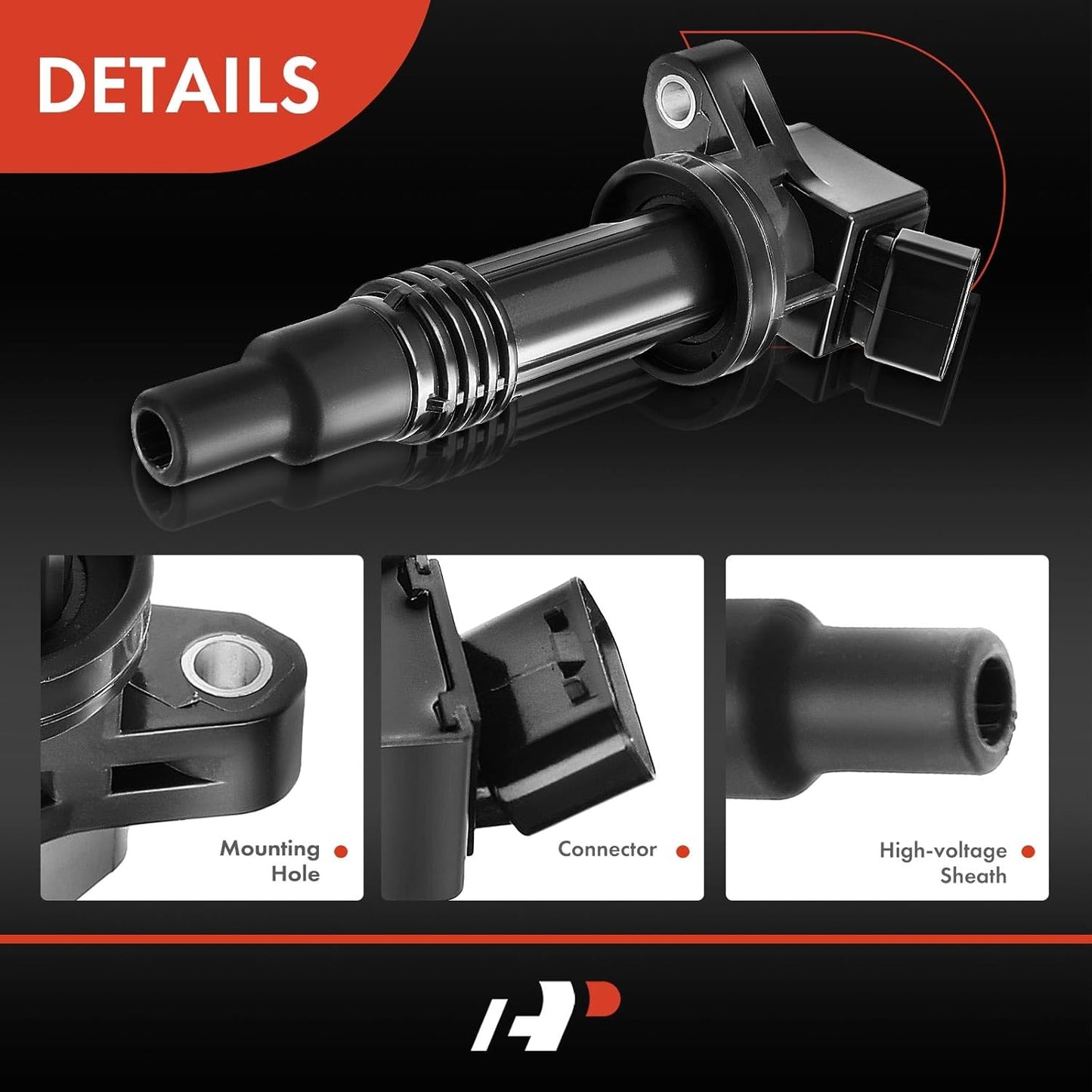 A-Premium Engine Ignition Coil Pack Set of 4 Compatible with Toyota Altezza Gita SXE10 3SGE 1998 1999 2000 2001 2002 2003 2004 2005