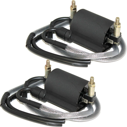 Caltric Front and Rear Ignition Coils Compatible with Kawasaki Vn1500 Vn-1500 Vulcan 1500 Nomad 1999-2001