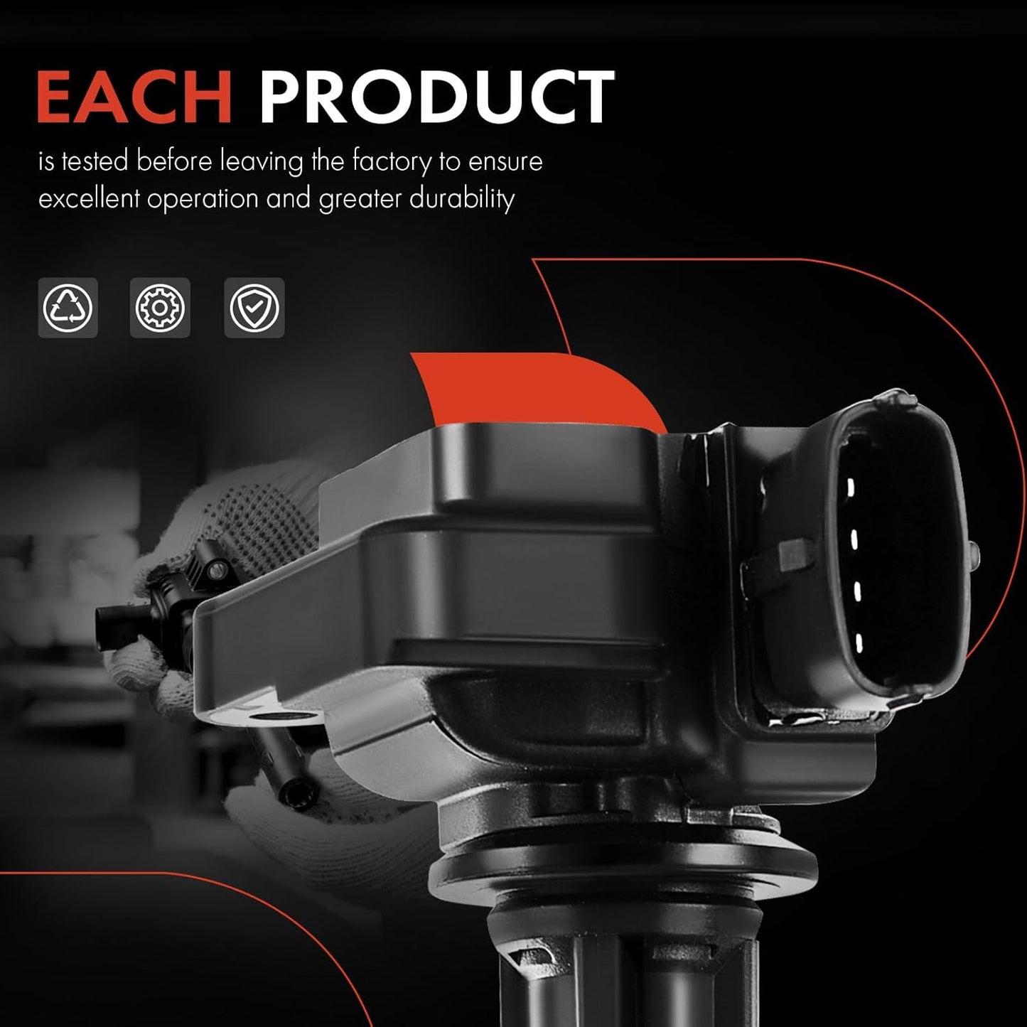 A-Premium Engine Ignition Coil Pack Compatible with Saab 9-3 2003-2011 9-3X 2010-2011 2.0L Turbo Only 4-PC Set