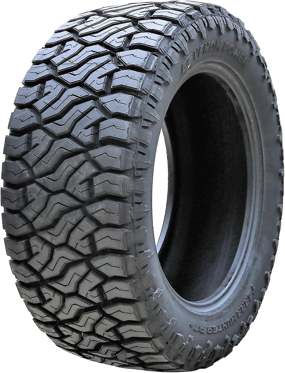 Venom Power Terra Hunter R/T+ R/T All-Terrain Mud Off-Road Light Truck Radial Tire-33X12.50R20LT 33X12.50X20 33X12.50-20 114Q Load Range E LRE 10-Ply BSW Black Side Wall