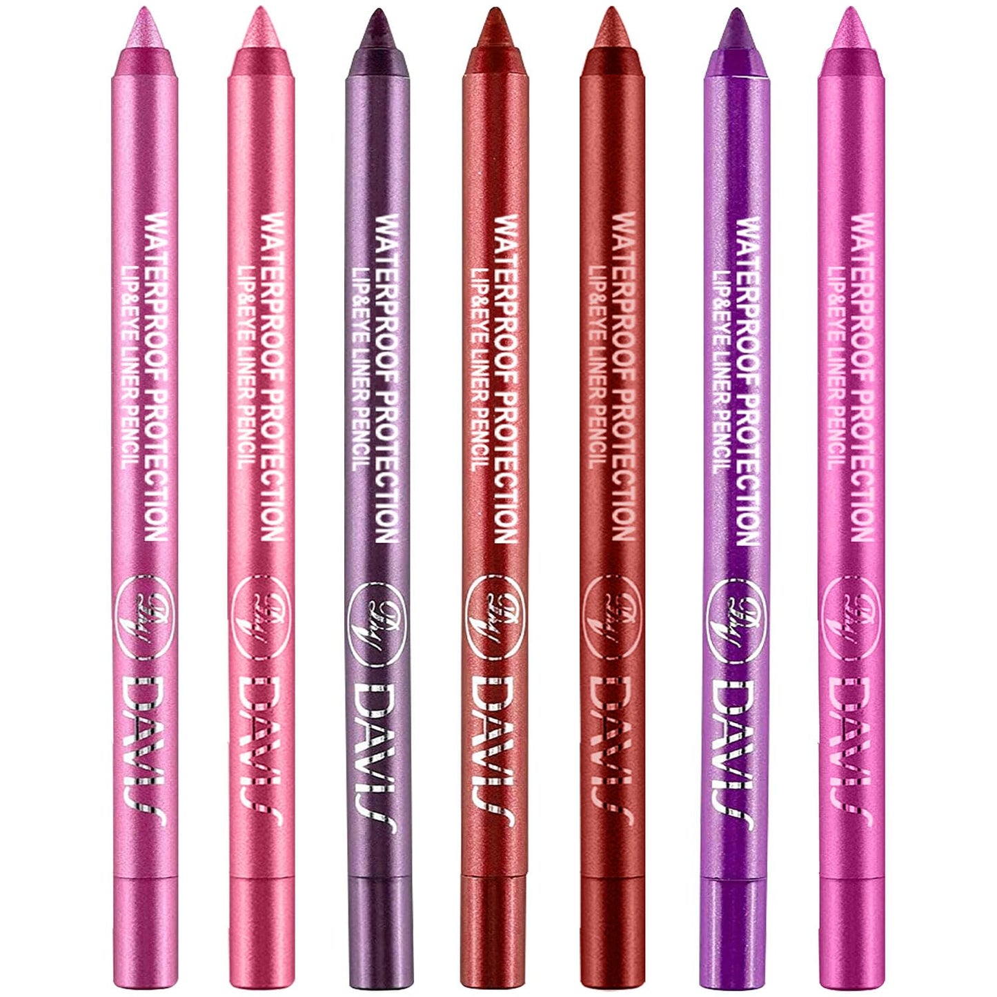 15PCS Colorful Eyeliner Pen Set, Eye Shadow Pencil, Pearl & Matte Metallic Glitter Eyeliner for Women, Eye & Lip Liner, Professional Eye Makeup Set