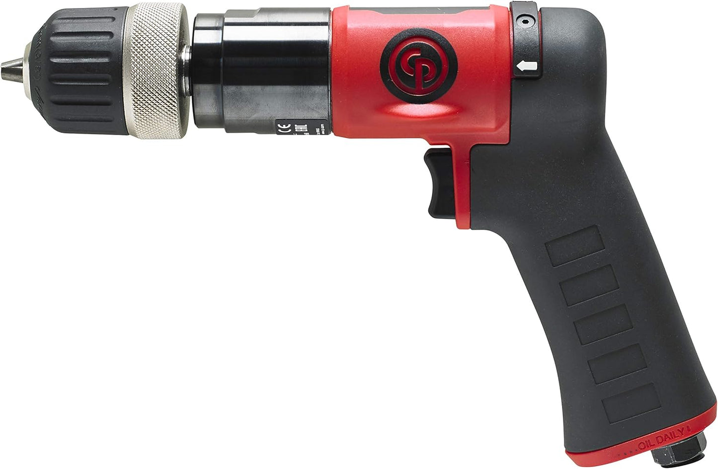 Chicago Pneumatic CP9287C - Air Power Drill, 3/8 Inch (10 mm), Keyless Chuck, Pistol Handle, 0.62 HP / 460 W, Stall Torque 4.1 ft. lbf / 5.5 NM, 3000 RPM, Hand Drill, Power Tools & Home Improvement