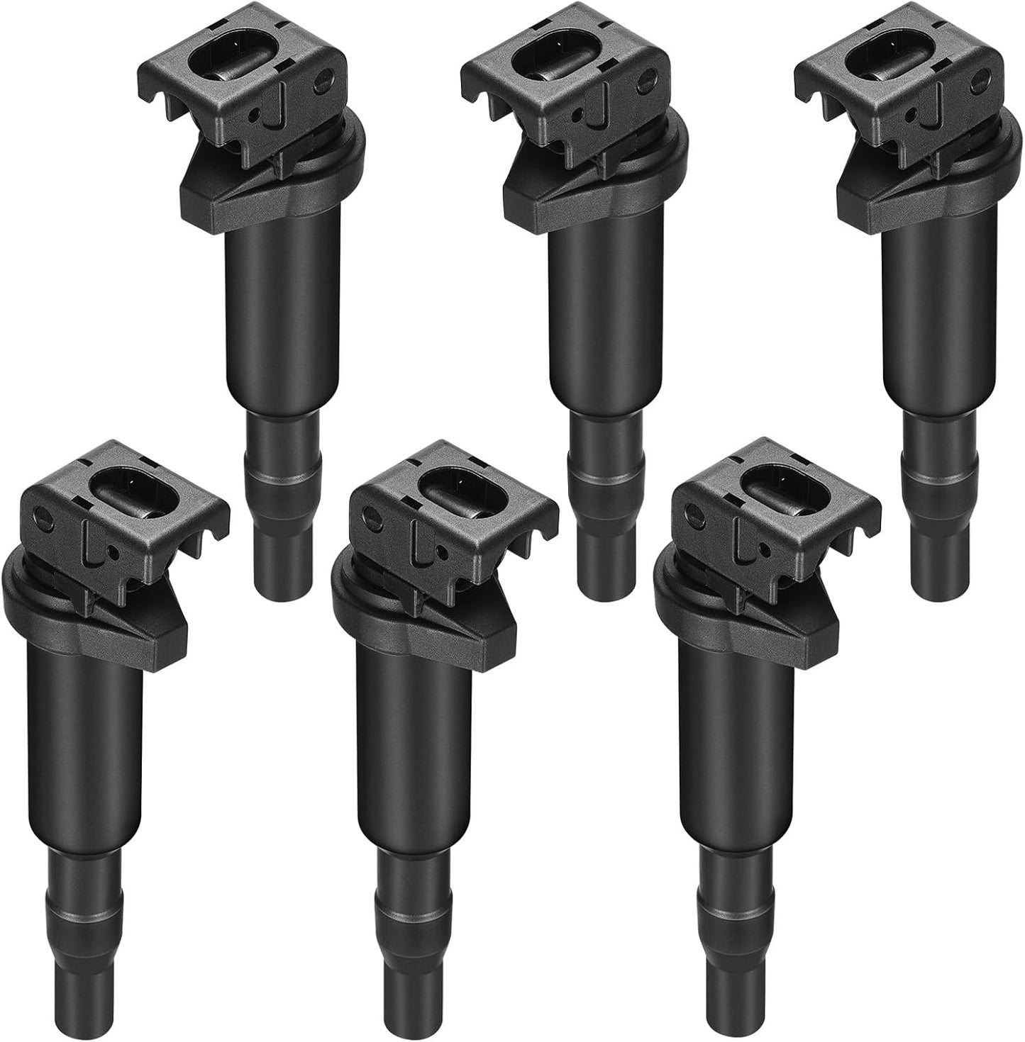 BDFHYK Ignition Coil Pack and Double Iridium Platinum Spark Plugs Compatible with BMW 328i xDrive 528i X3 525i 530i 325i 325xi 330i 330xi X3 Z4 X5 3.0L 2.5L L6 0221504470 12120032137 UF592, Sets of 6