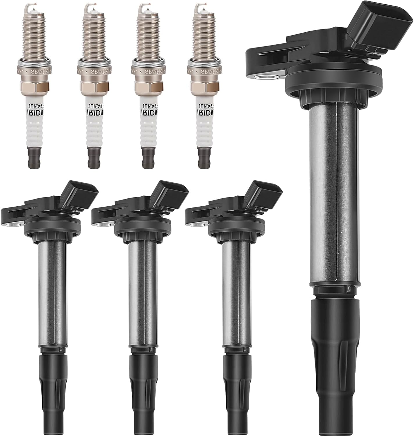 Yikesai Ignition Coil Pack and Spark Plug Compatible with 3.5L V6-2007-2020 Nissan Maxima, Murano, Altima, Pathfinder, Quest, Infiniti Q50, QX60, FX35 - Replaces UF550, Set of 6
