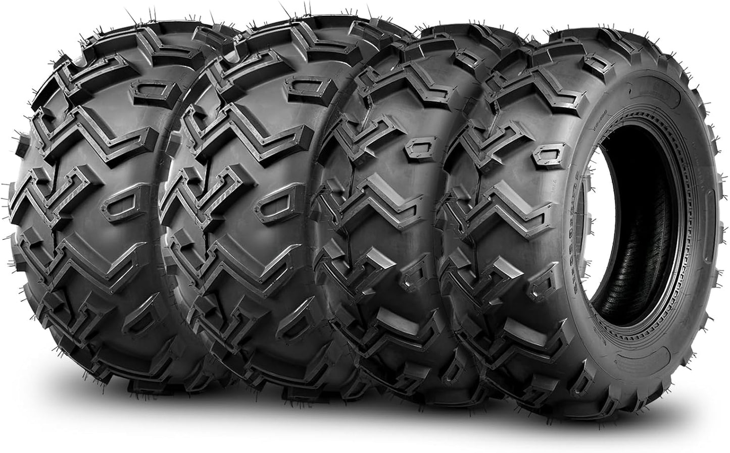 TRIPOWER ATV UTV Tires 25x8-12 & 25x10-12 All Terrain Trail Sand Mud Off-Road Tires, 6 Ply Tubeless Full Set of 4