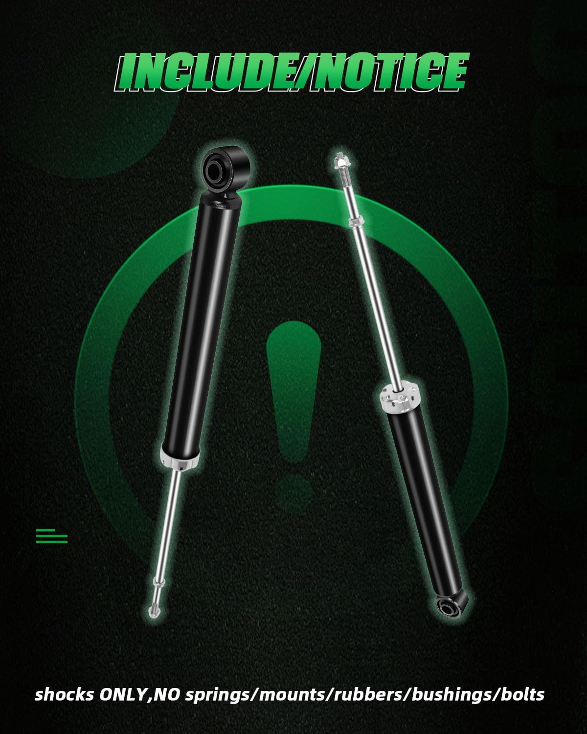 SCITOO Shocks,Rear Shock Absorber for Hyundai fits 2001 2002 2003 2004 2005 2006 for Hyundai Santa Fe 344314 Auto Shocks Gas Struts(Set of 2 Rear) Auto Shocks Struts