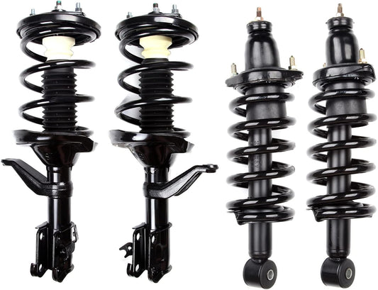 SCITOO Front and Rear Shock Absorber Assembly Fit for 2002-2006 for Honda CR-V, Complete Shock and Strut Assembly Kit Fit for 172144 172143 171380L 171380R 4PCS