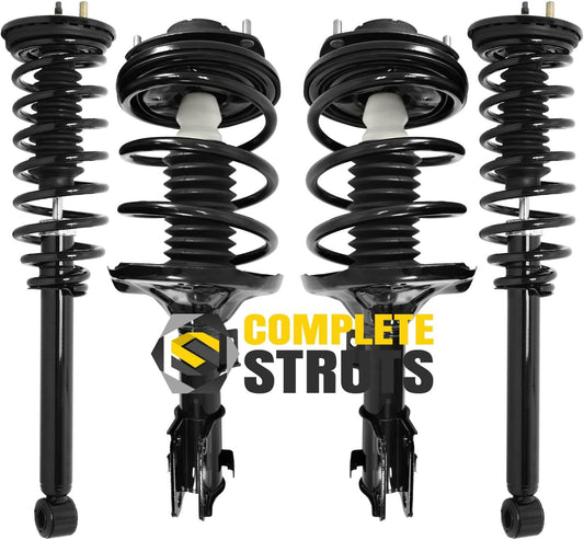 COMPLETESTRUTS - Front & Rear Complete Strut Assemblies with Coil Springs Replacement for 1999-2003 Mitsubishi Galant - Set of 4