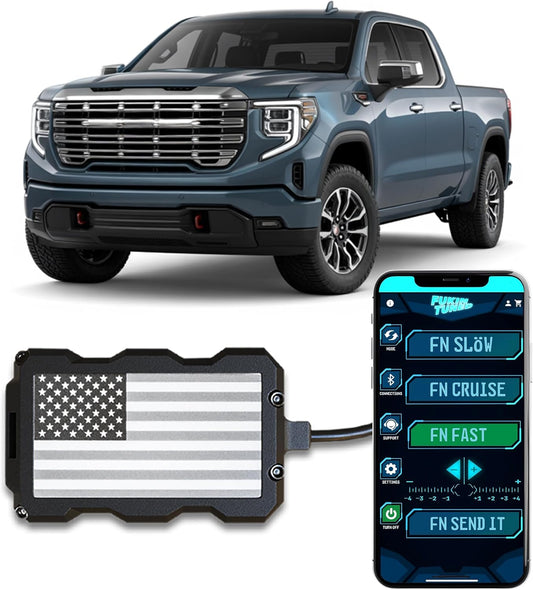Throttle Response Controller for GMC Sierra 2020-2025 (5th Gen) Fits: 2500HD, 3500HD, SLE, SLT, Denali, Elevation, AT4 (2.7L 3.0L 4.3L 5.3L 6.2L 6.6L) Gas & Diesel | FT77
