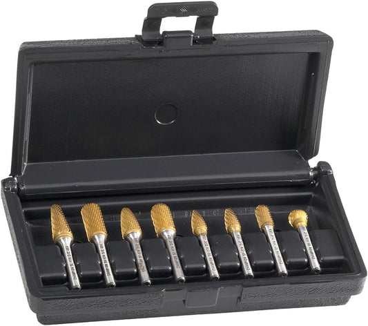 Champion Cutting Tool BK8P-3 Carbide Bur Set (SA3, SC3, SD3, SE3, SF3, SG3, SL3, SM4), Made in USA (8 Piece)
