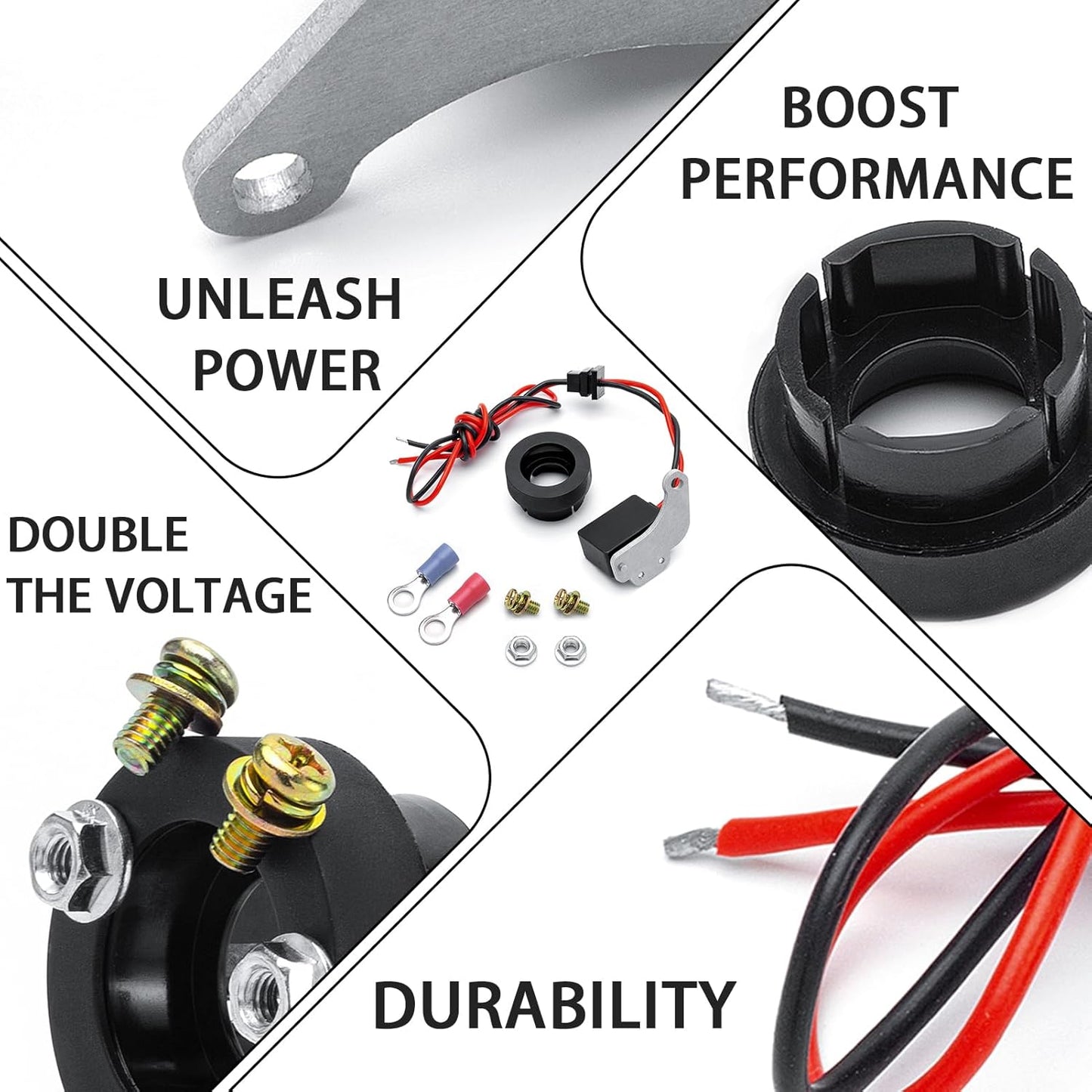 1281 Ignition Conversion Kit Compatible With 1957-1974 Ford 8 Cylinder, Ignitor Kit Replace For Pertronix