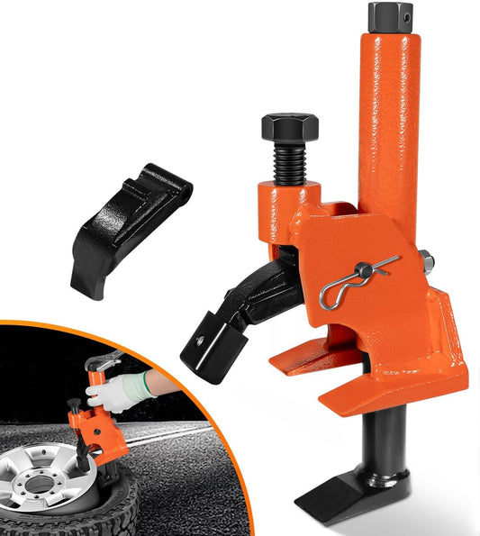 Yoursme Manual Tire Bead Breaker with Rubber Pad Protector – Protects Aluminum Alloy Hubs, Fits 38"-42" Tires for ATVs, UTVs, Tractors, Trucks, Cars & More | Heavy-Duty Tire Repair Tool