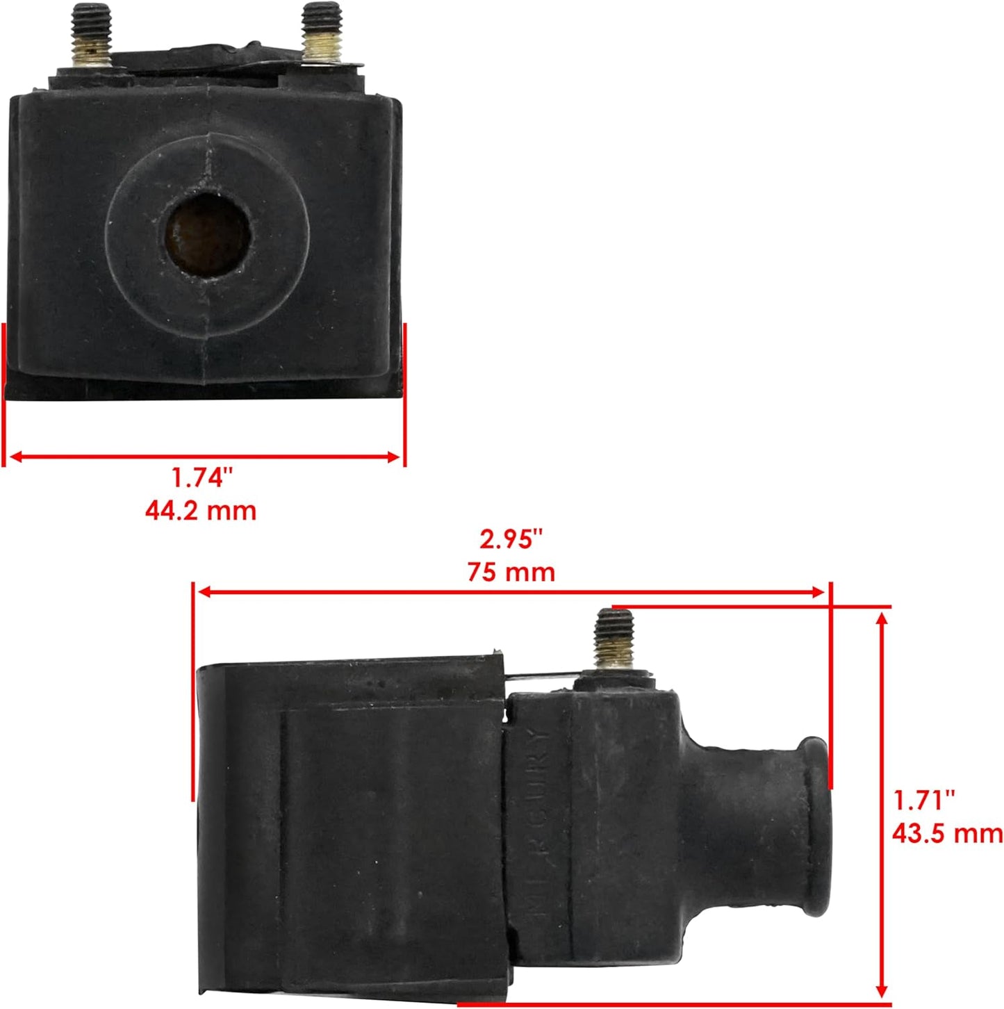 Caltric 3 Sets of Ignition Coils Compatible with Mercury Outboard 60Hp 60-Hp 60 Hp Engine 1984-1997