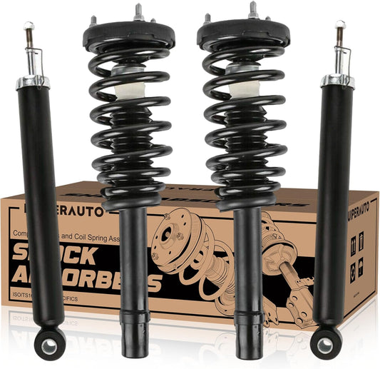 4PCS Rear and Front Struts Shocks Absorbers Compatible for 2006-2010 Hyundai Sonata Azera 172281 349060