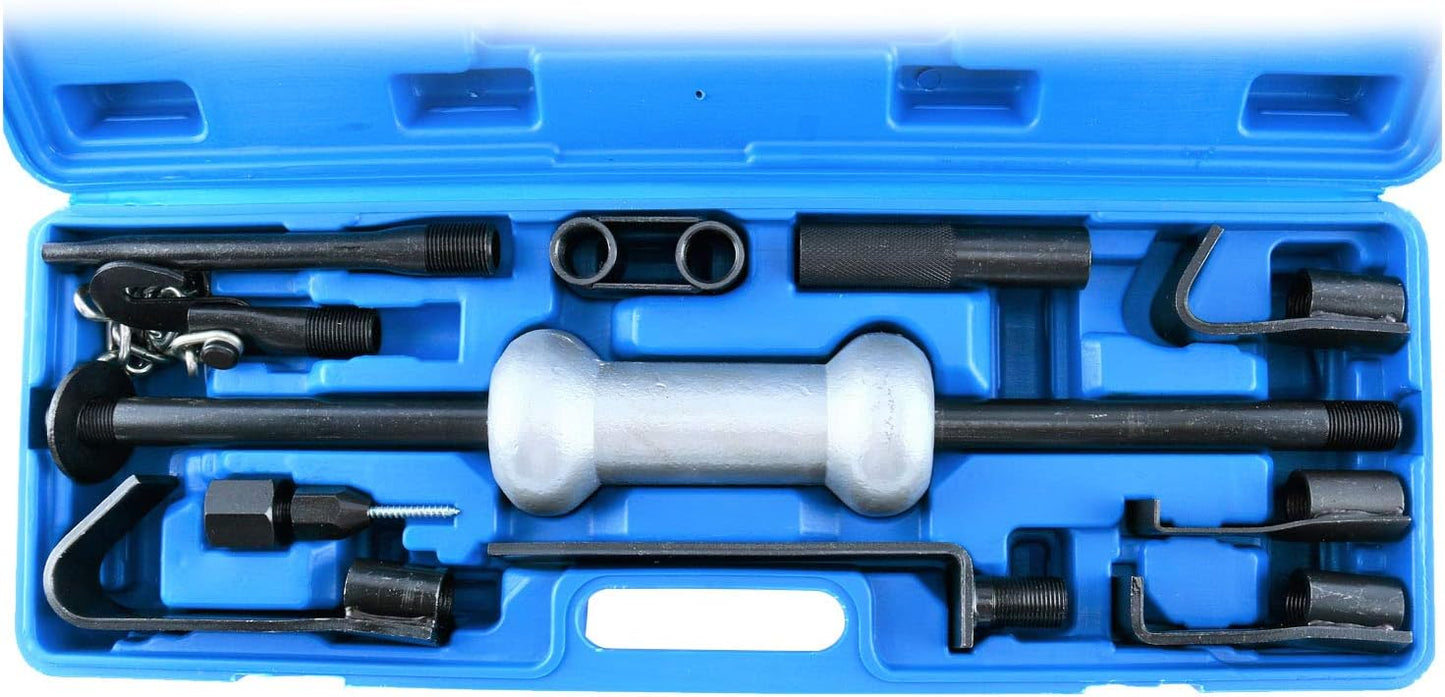 8MILELAKE Auto Truck Dent Puller Tool Set with 10lbs Universal Slide Hammer 13pc Dent Repair Tool