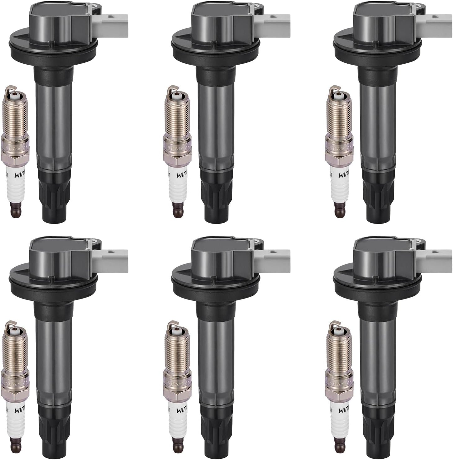 7-Pack UF835 Ignition Coils Compatible with Ford F-150 2018-2021/Mustang 2018-2020 5.0L V8 - Replaces for DG565, 5C2272, JR3Z12029A