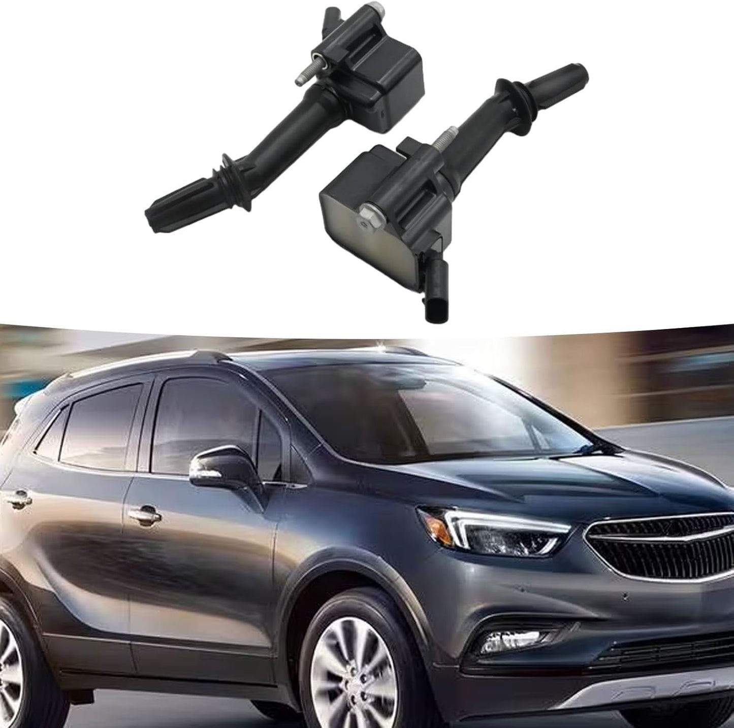 Set of 4 UF802 Ignition Coil Pack Replacement for Chevy Equinox/Malibu/Cruze/Volt 2016-2019, Buick Encore, GMC Terrain 1.4L 1.5L 1.6L | Replaces 12635672 12670053 5C2095 (Black)