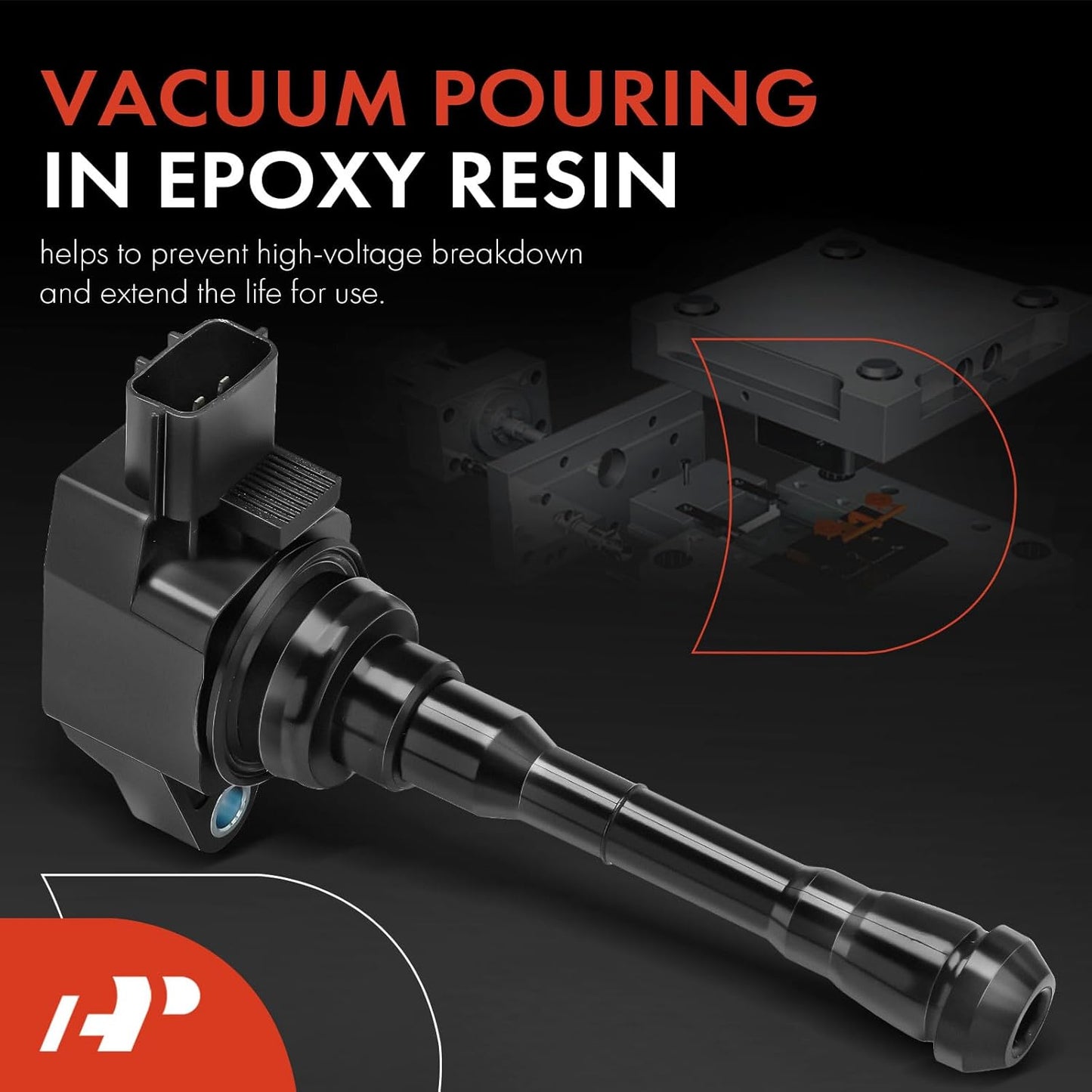 A-Premium Engine Ignition Coil Packs Compatible with Nissan Juke 2011-2017 Rogue Sport 2017-2019 1.6L 4-PC Set
