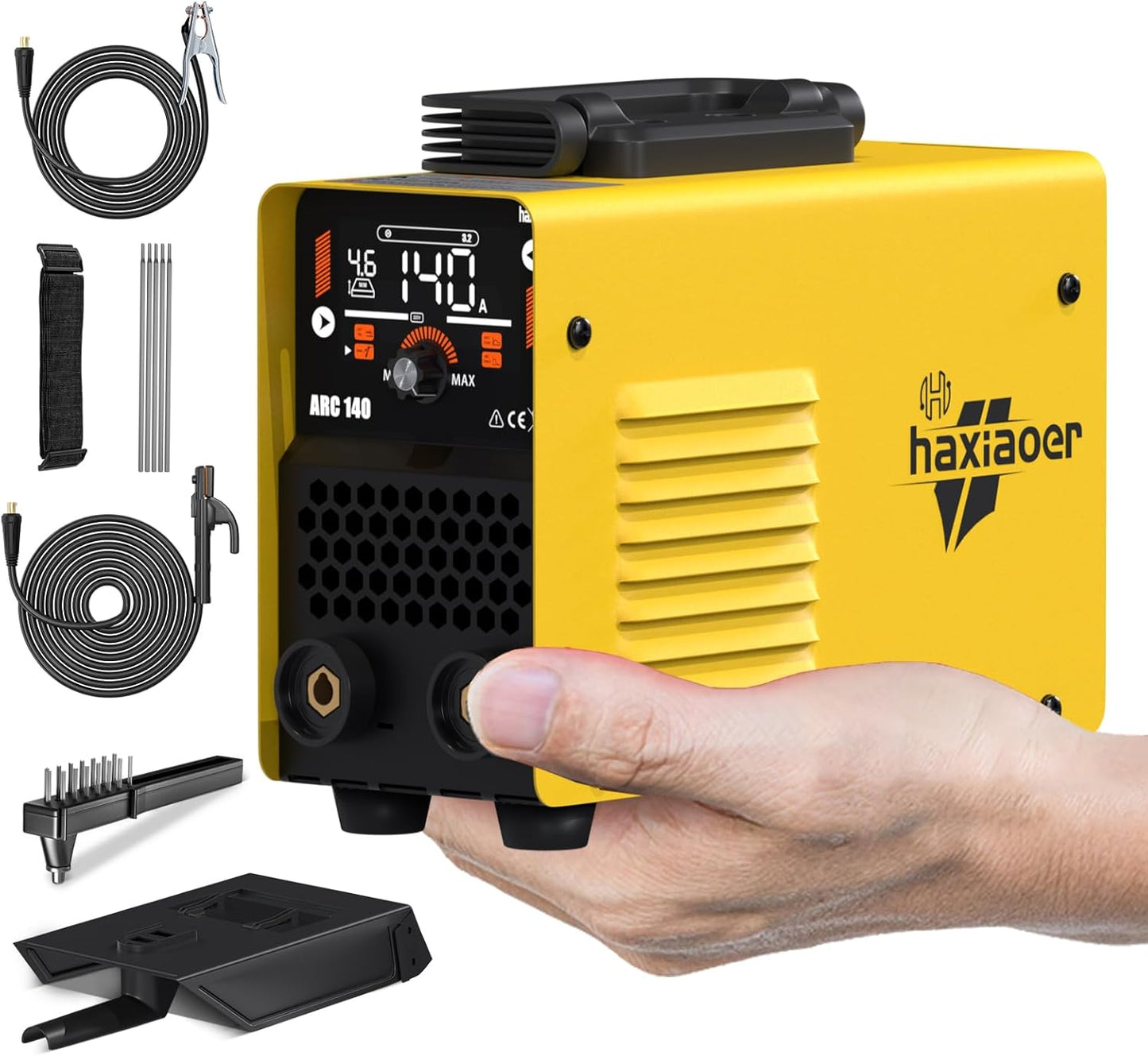 Actual 205A Stick Welder, [Friendly Large LED Dispaly] Synergy 2 In 1 MMA/Lift TIG Welding Machine Dual Voltage ARC Welder Kit 110V/220V with ARC Force, Hot Start, VRD and 10 Welding Rods